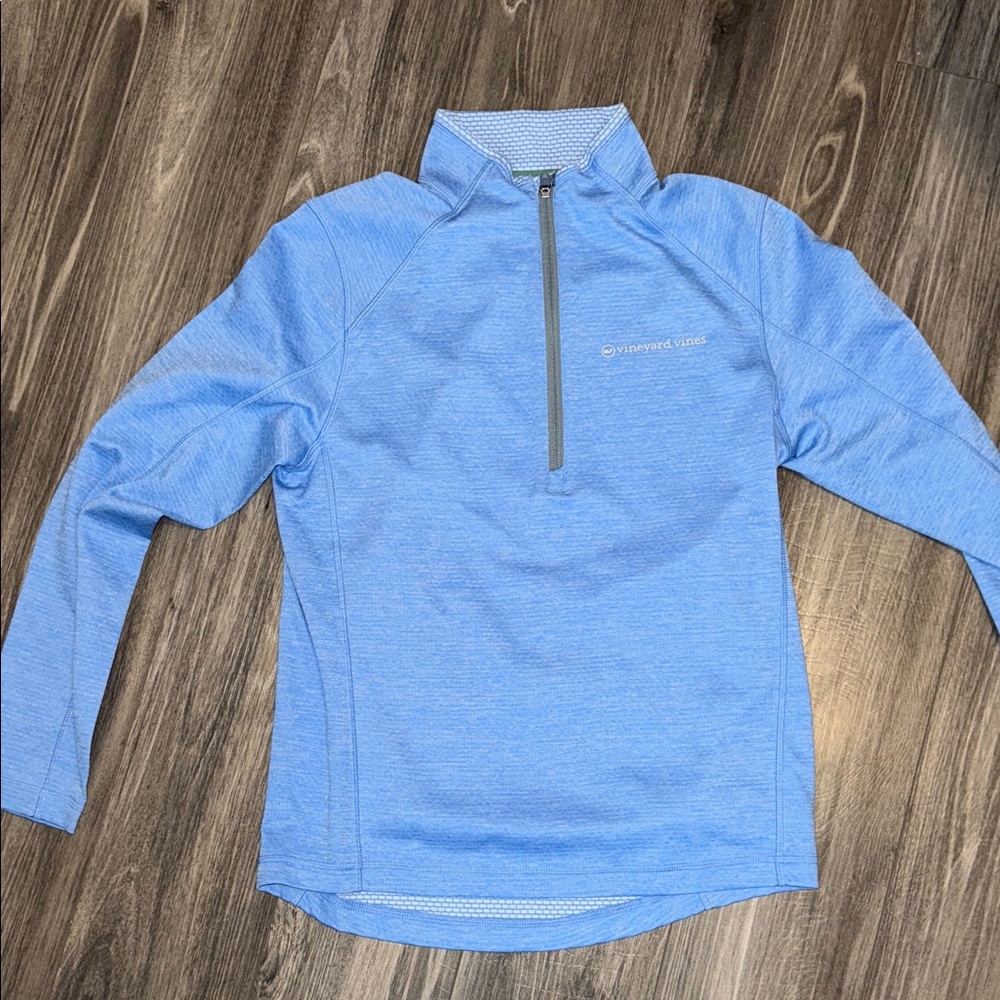Vineyard Vines Performance Blue Quarter-Zip Pullover